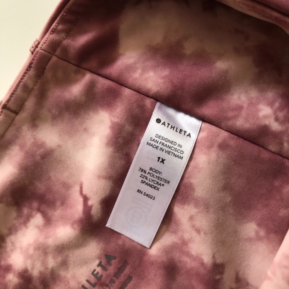 Athleta Women's Tie Dye Capri Legging Size 1X - Picture 11 of 12